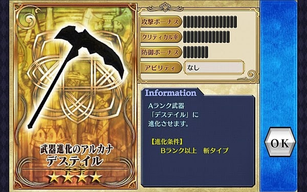 デステイルのステータス