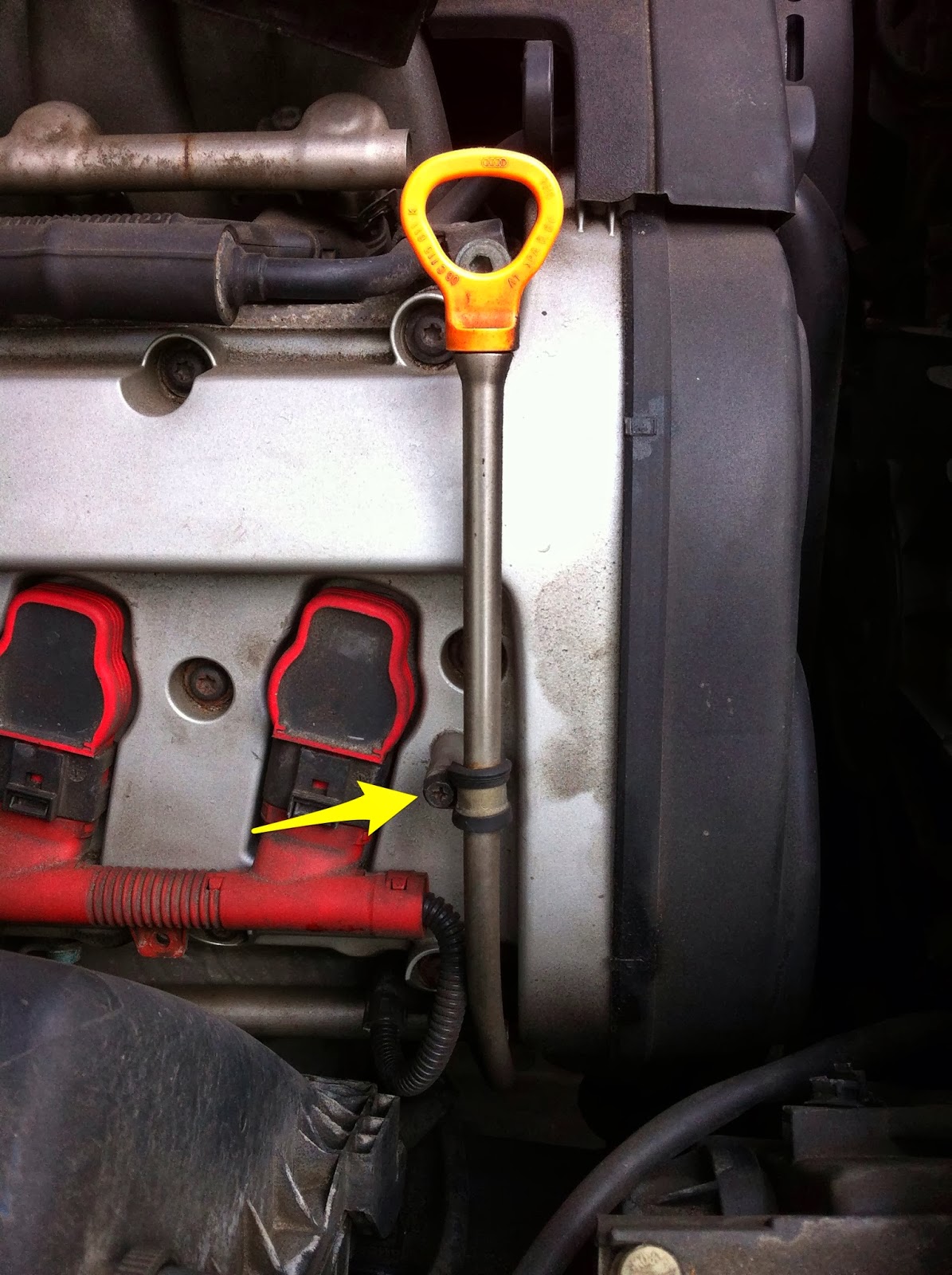 Audi Driver Broken Dipstick Removal and Replacement