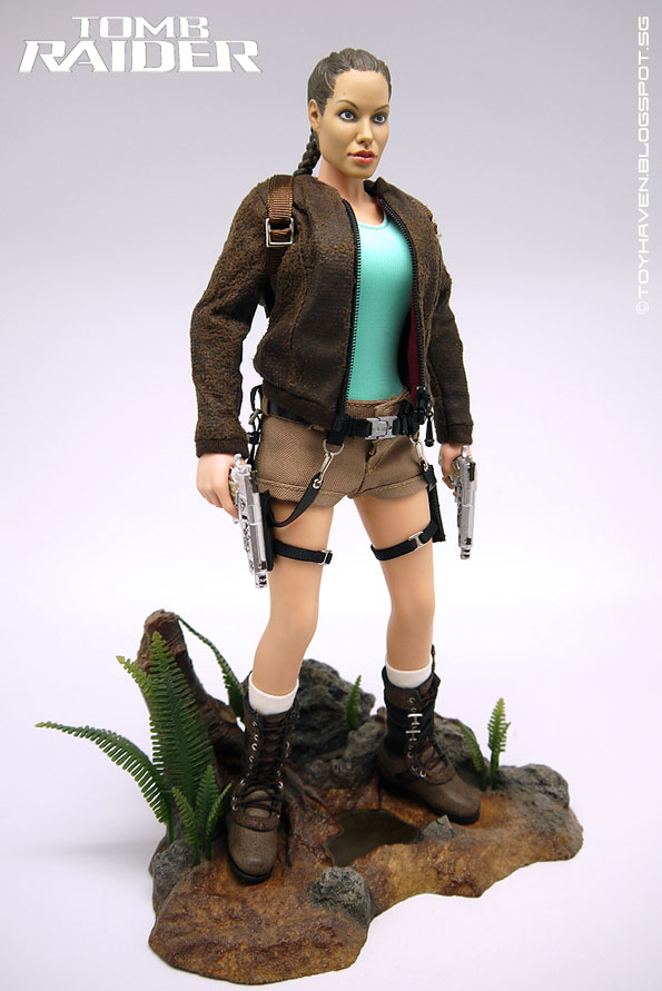 USA sell Tomb Raider 1/6 Angelina Jolie Female Head sculpt Model Fit 12" Figure