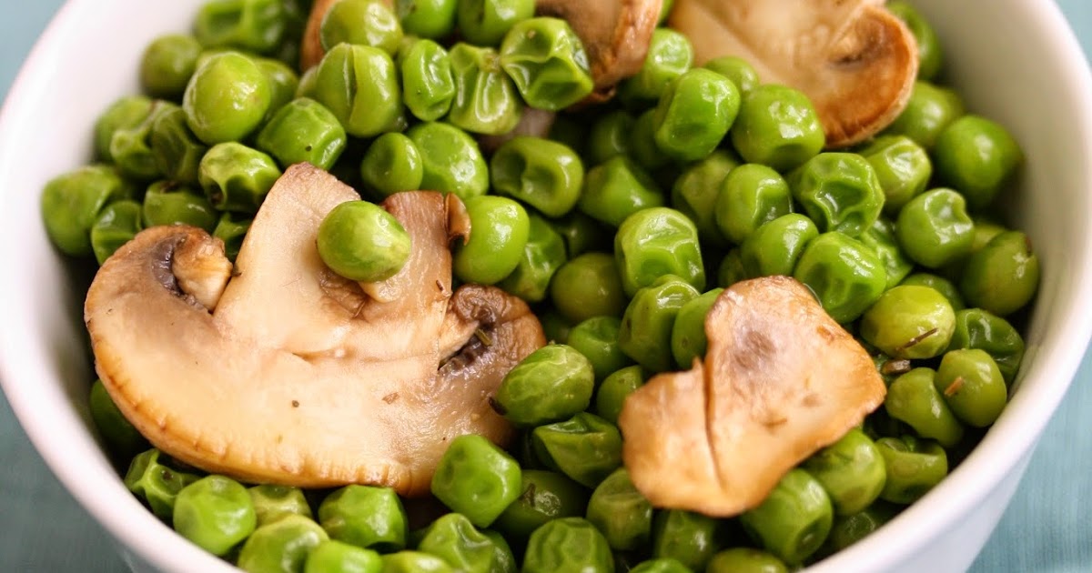 Hot Dinner Happy Home Sauteed Peas with Mushrooms