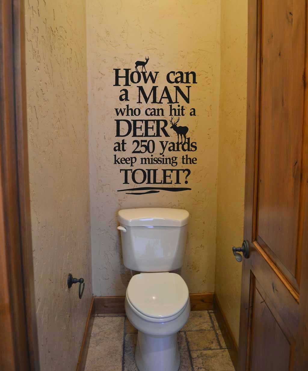 Vinyl 4 Decor Bathroom humor for the hunter in your life