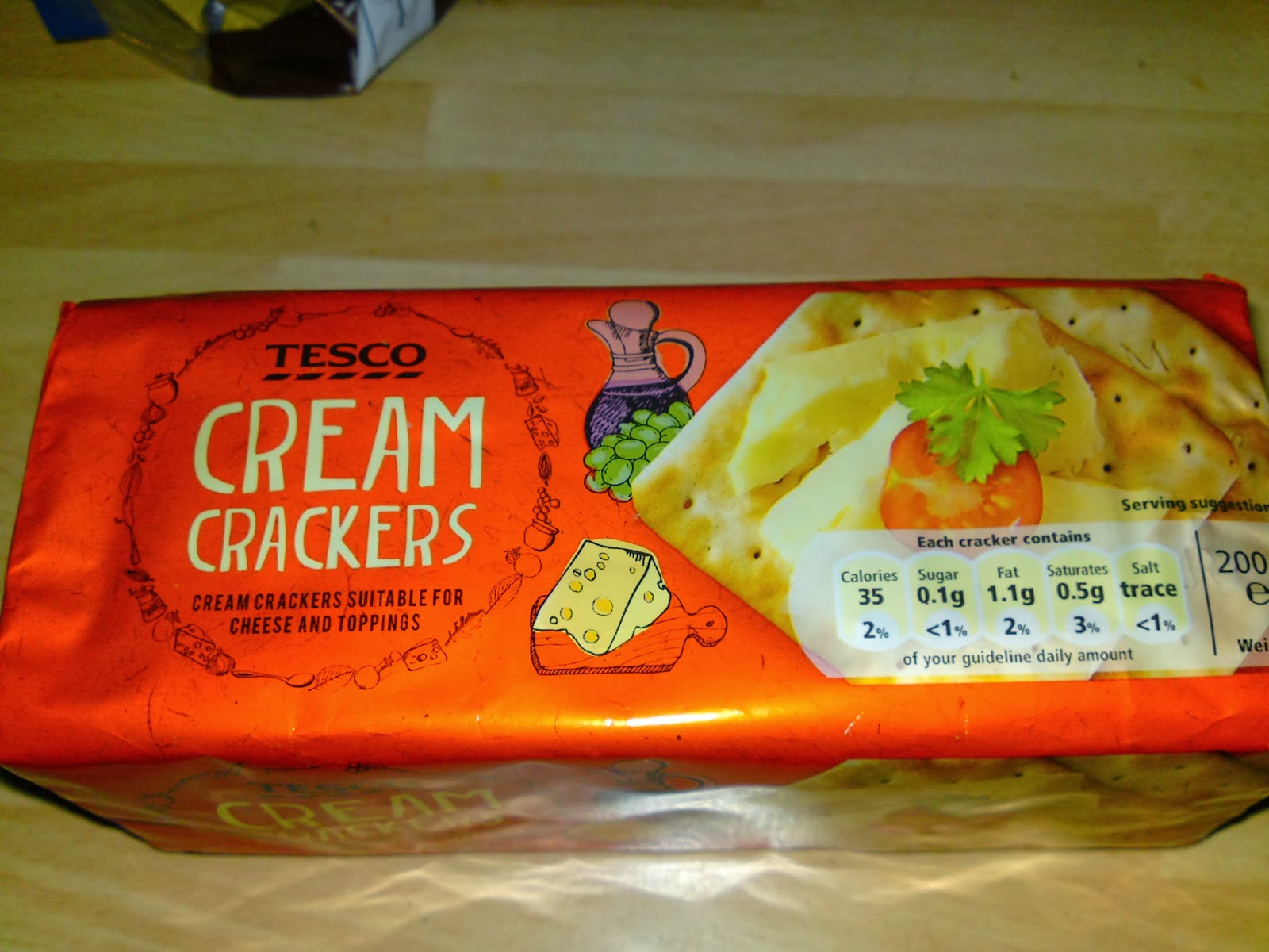Lactose Free UK Tesco Cream Crackers