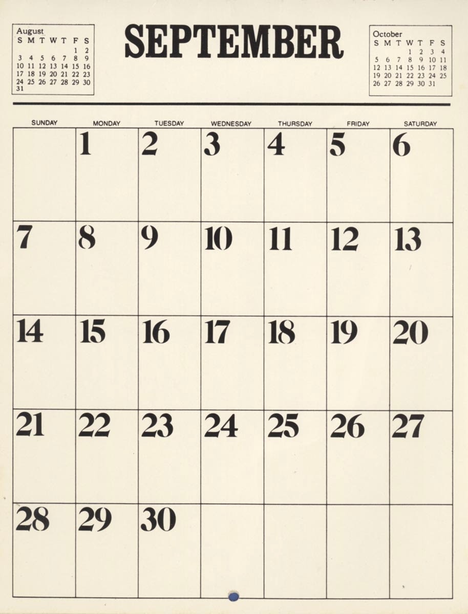 to my world.... 1980 In Touch Calendar