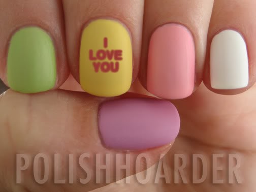 Valentine Day Nails...so cute