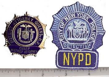 NYC DA (badge) & Detective (patch)