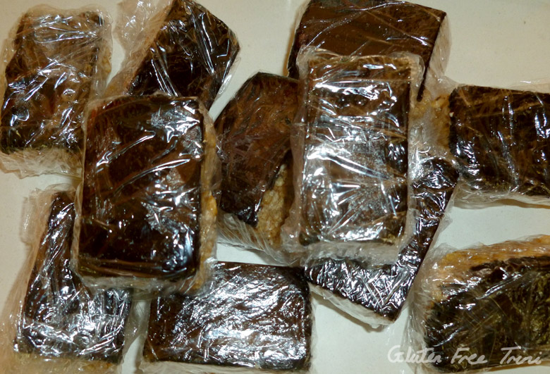 Homemade Luna Bars (recipe from ChocolateCovered Katie)