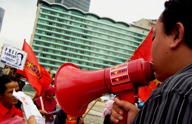 A strike movement is growing in Indonesia