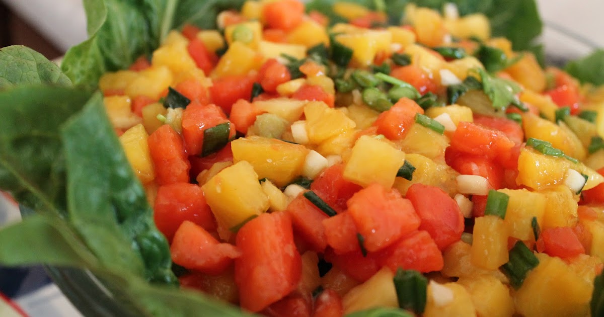 Sumee's Culinary Bites Pineapple Papaya salsa