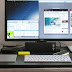 MacBook charging peacefully beside my PC desktop