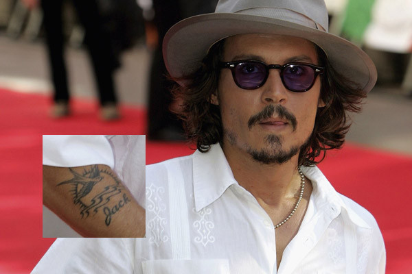 johnny tattoos. Johnny Depp Tattoos
