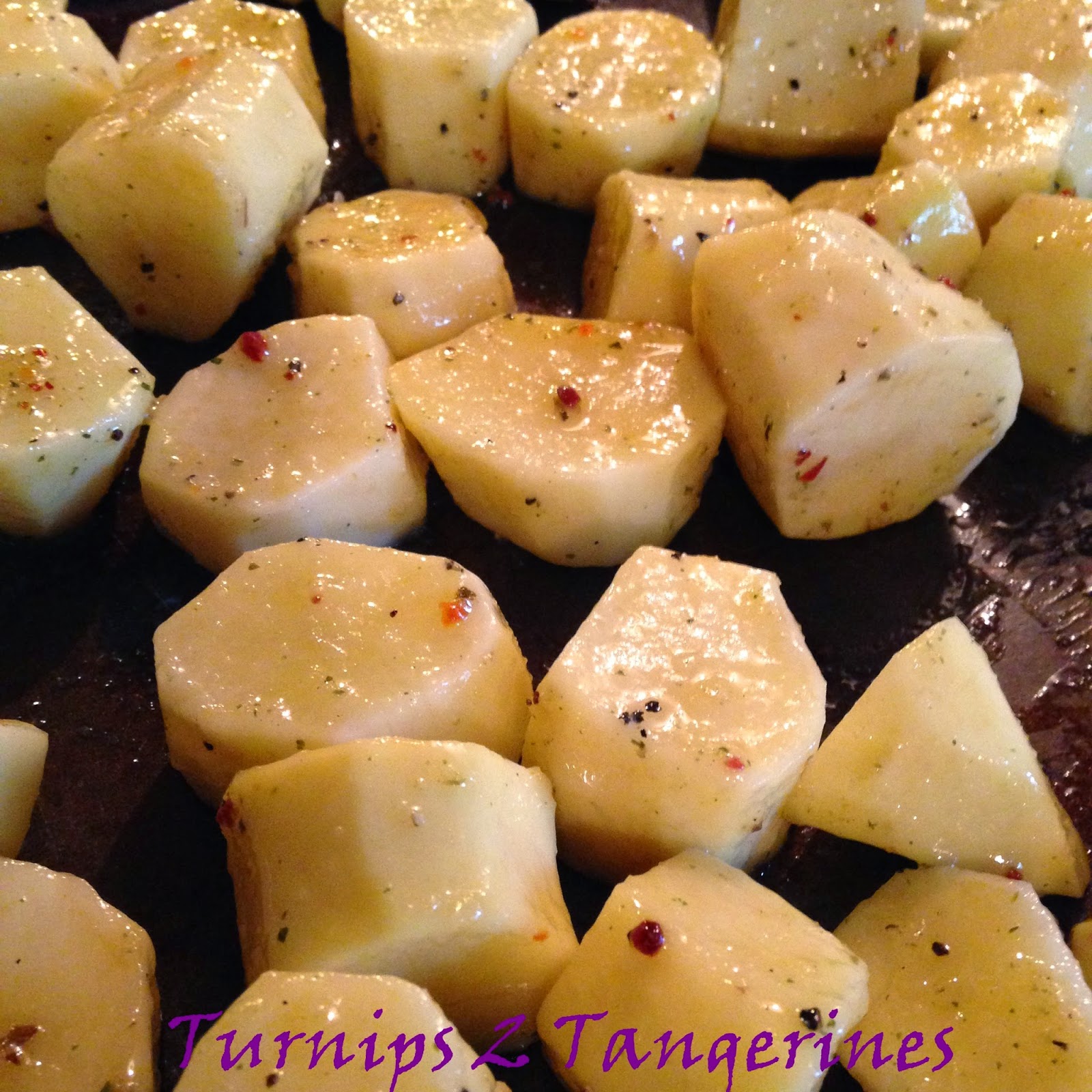 Roasted Russian Banana Fingerling Potatoes Turnips 2 Tangerines