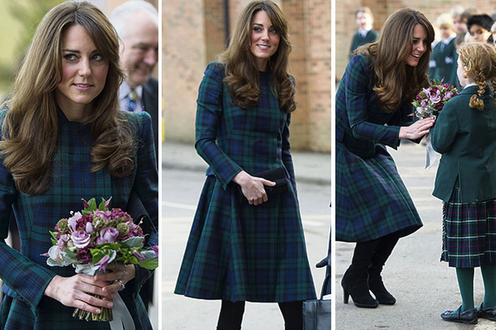 Kate Middleton visits her old preparatory school, St Andrew's School i...