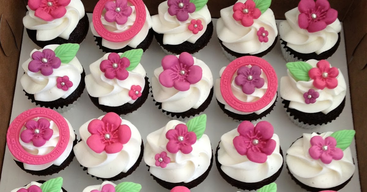 Emily's Delights Flower Birthday Cupcakes