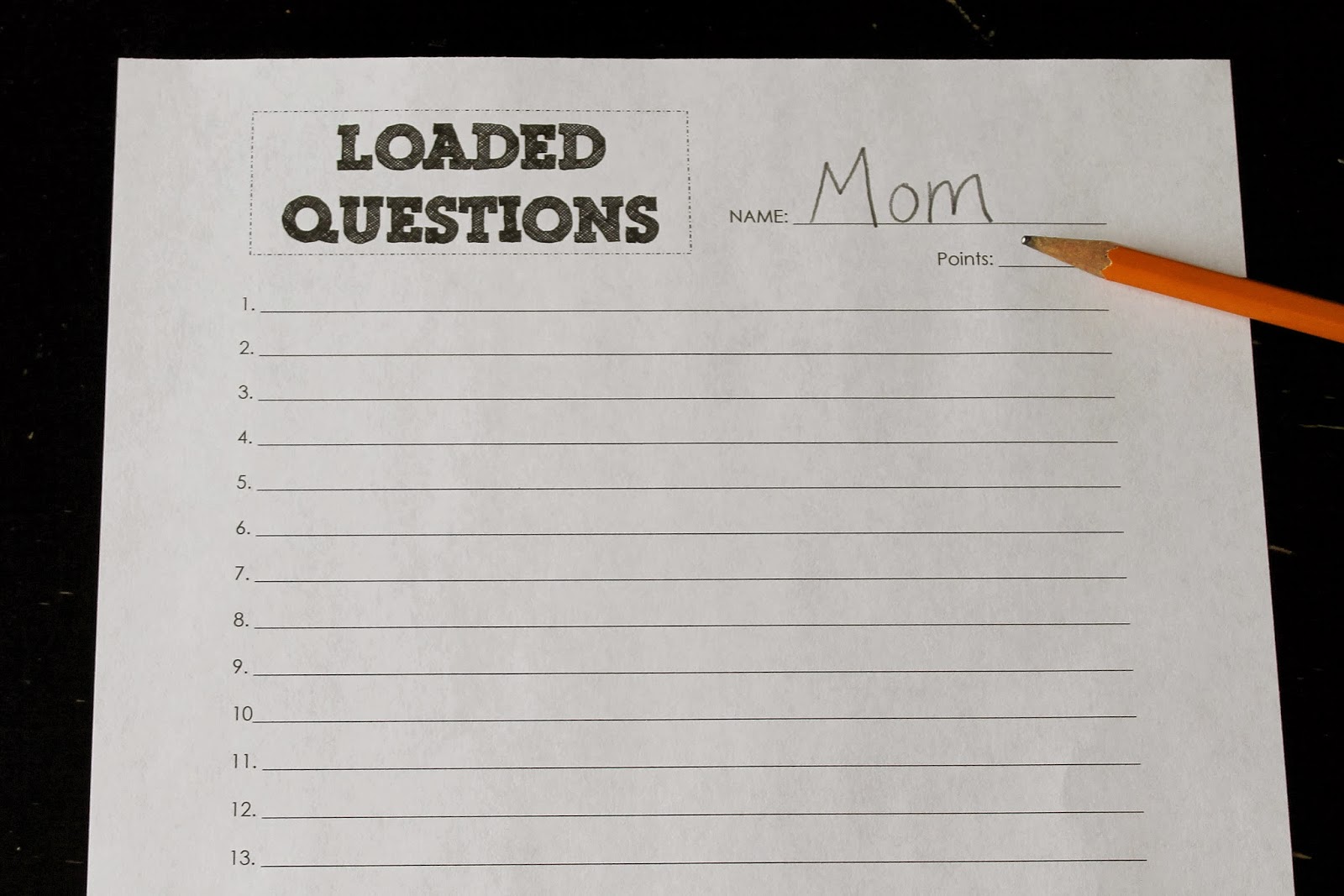 examples of questions for loaded questions game