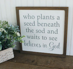 Who plants a seed...