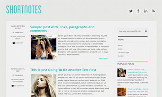 Shortnotes Blogger Template
