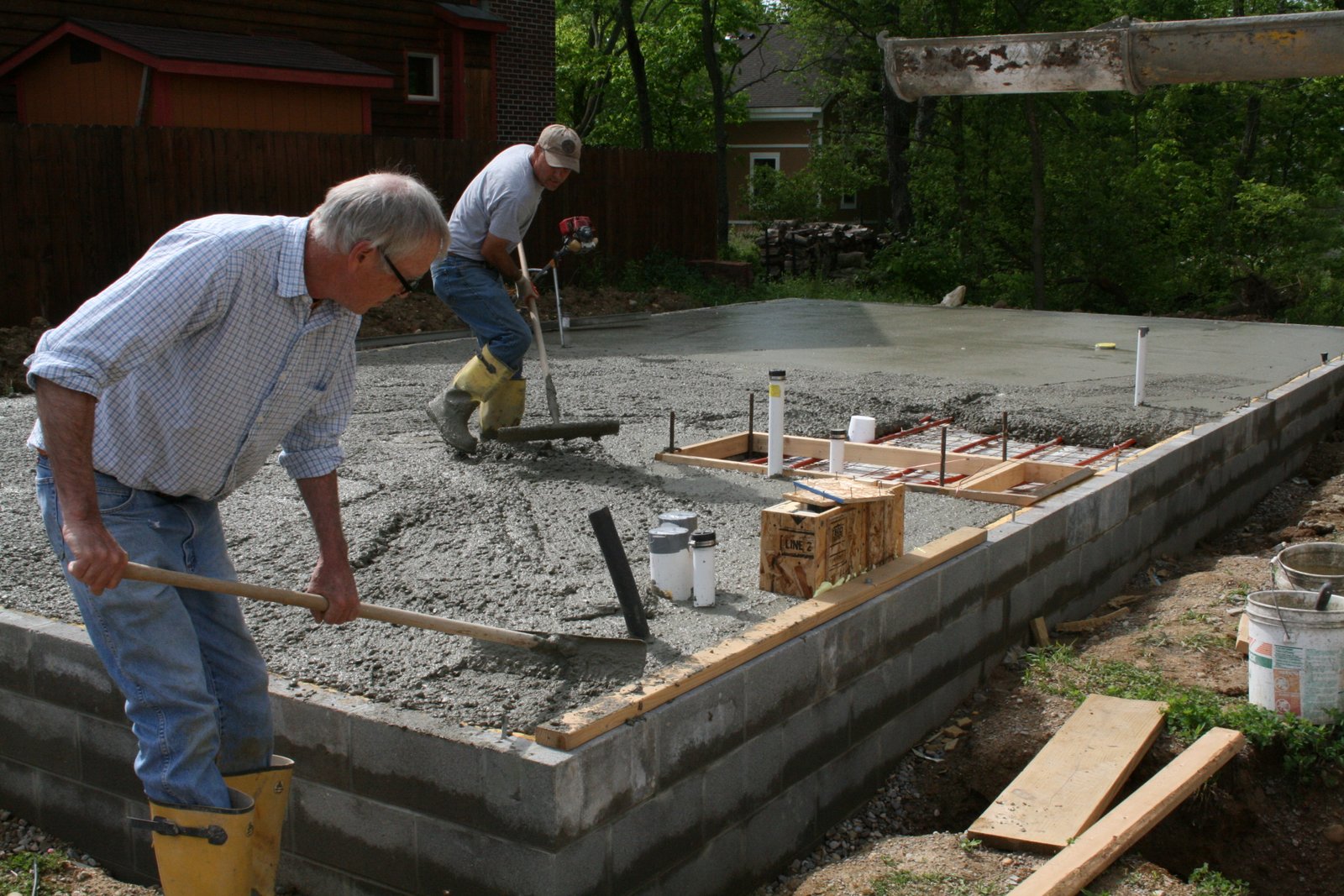 Pouring Concrete Porch Against House at Mary Eby blog
