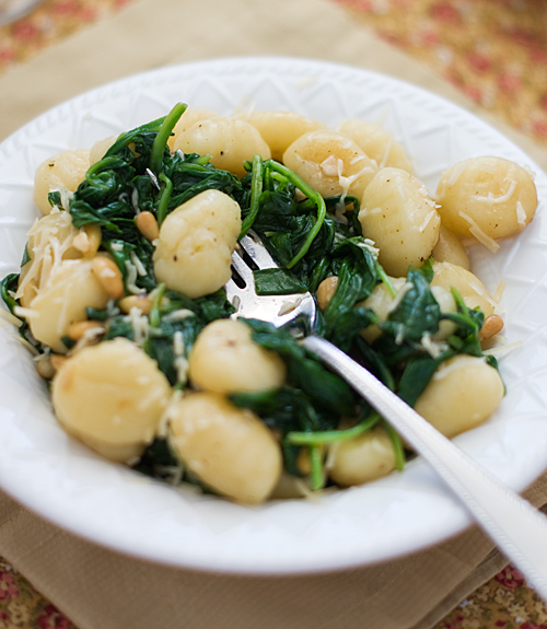 Brown Butter Gnocchi with Spinach Heat Oven to 350