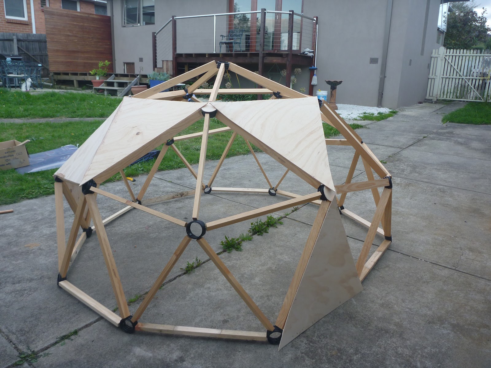 Geodesic Dome Cladding the Dome