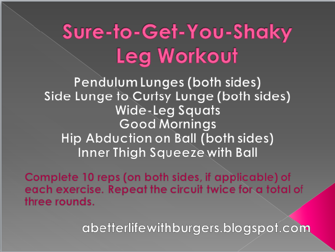 A Better Life with Burgers Shaky Legs