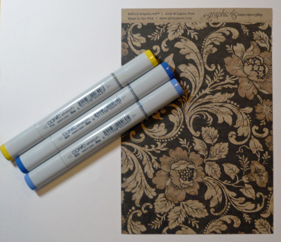 Scraps of Life Graphic 45 Kraft Reflections and Copic Marker Tutorial