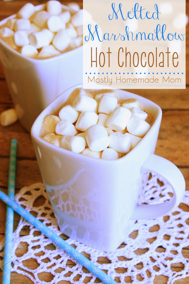Melted Marshmallow Hot Chocolate | Mostly Homemade Mom
