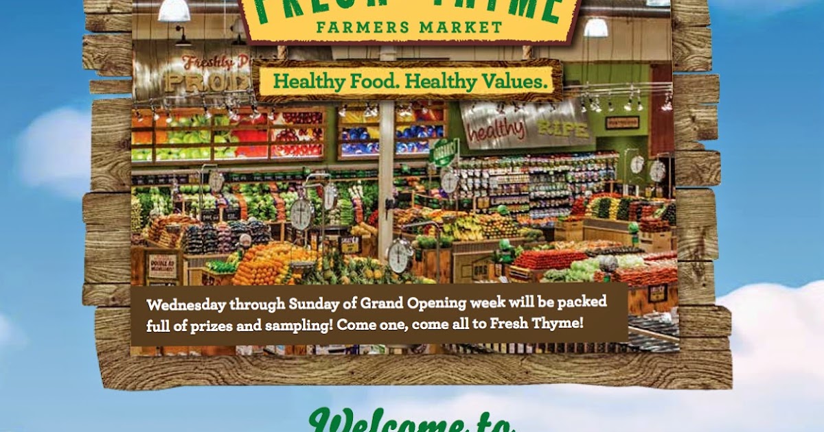 ChiIL Mama GRAND OPENING TODAY! Fresh Thyme Has Arrived in Deerfield WIN a 25 Giftcard From