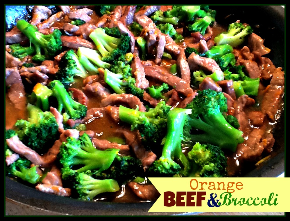 Utah Munchies Quick Orange Beef and Broccoli