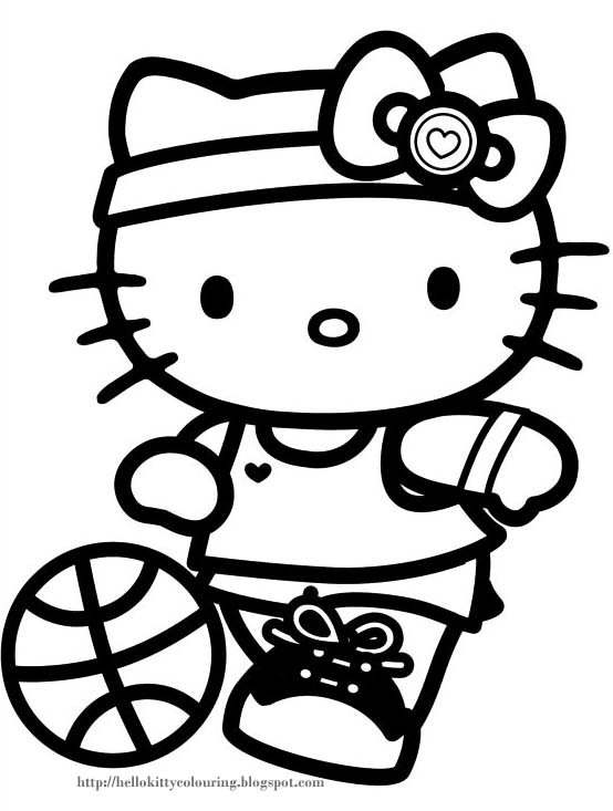 Hello kitty coloring pages wallpapers