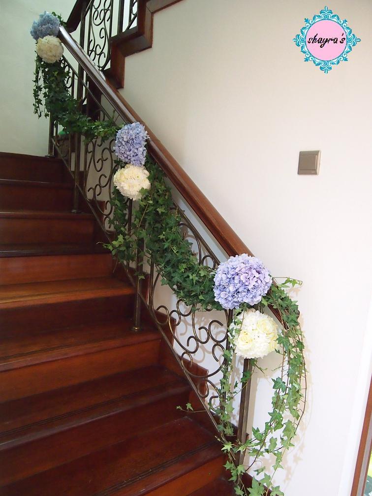 Flora by Shayra Fresh Flowers Staircase Decor