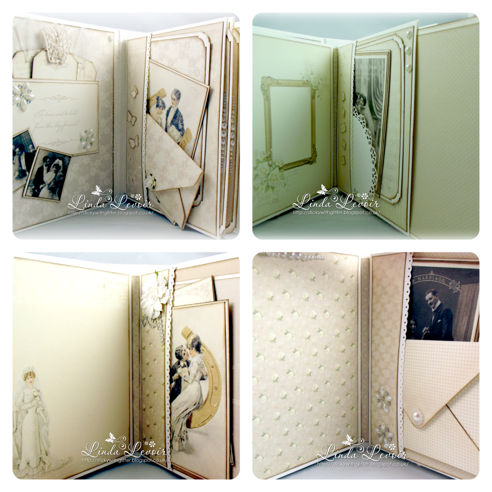 SWG Design by Linda Levoir Vintage Wedding Mini Album Dies to Die for