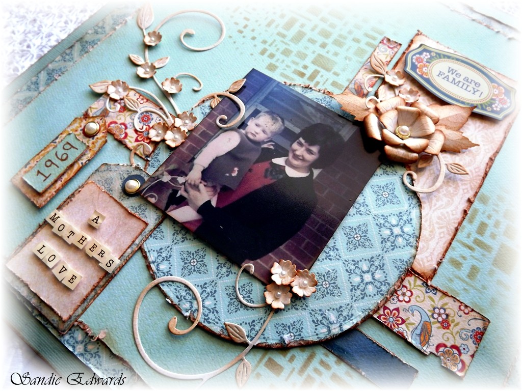 Delightfully Crazy A Mothers Love Layout The Scrapbook Store