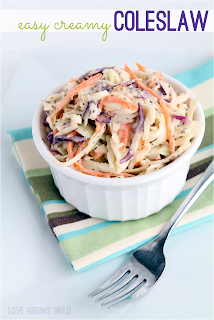 Easy Creamy Coleslaw