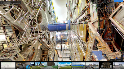 ATLAS, un rivelatore di particelle del peso di circa 7.000 tonnellate.