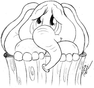 desenho de elefante