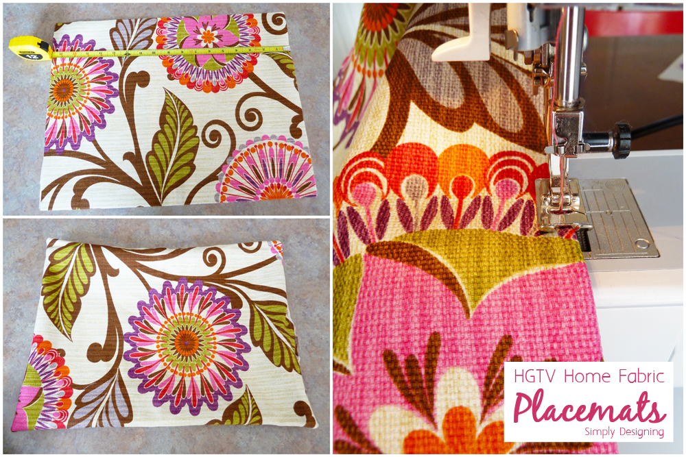 HGTV Home Decor Fabric Placemats