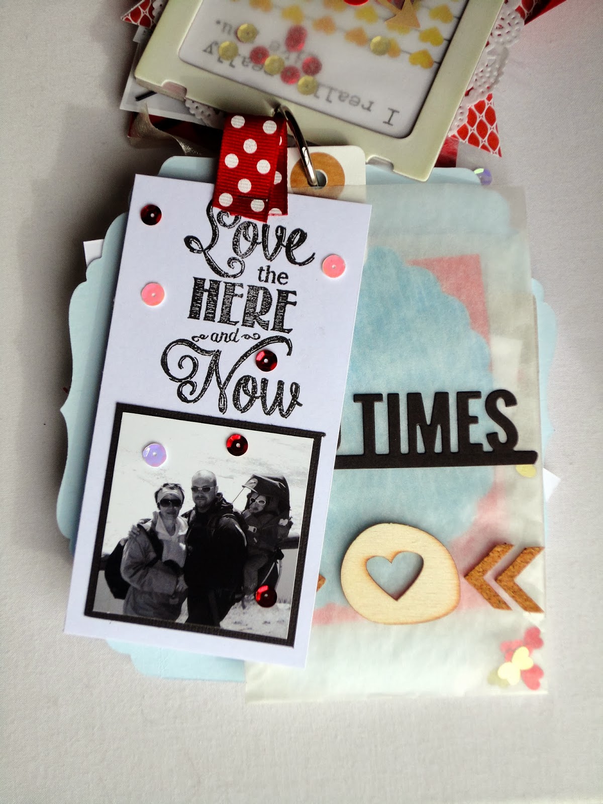 Instants de Scrap Mini album "Saint Valentin"