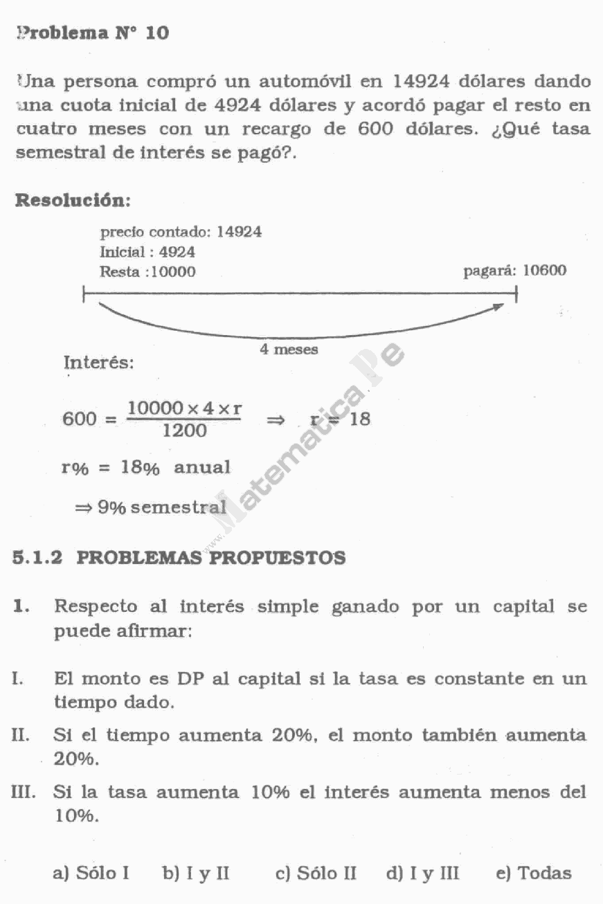 EJERCICIOS RESUELTOS DE MATEMATICA FINANCIERA ejercicios resueltos de matematica financiera: