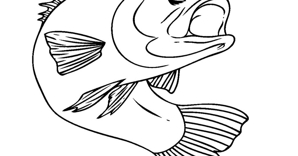Bass Coloring Pages - Learny Kids