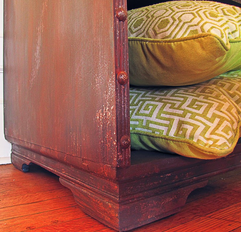 Reposhture Studio Rusty Metal Dresser Makeover