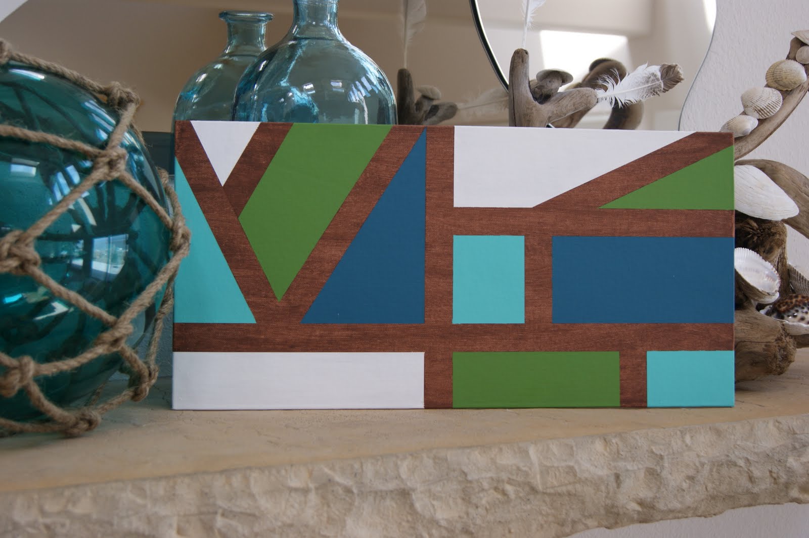 michelle paige blogs Painters Tape Canvas Art