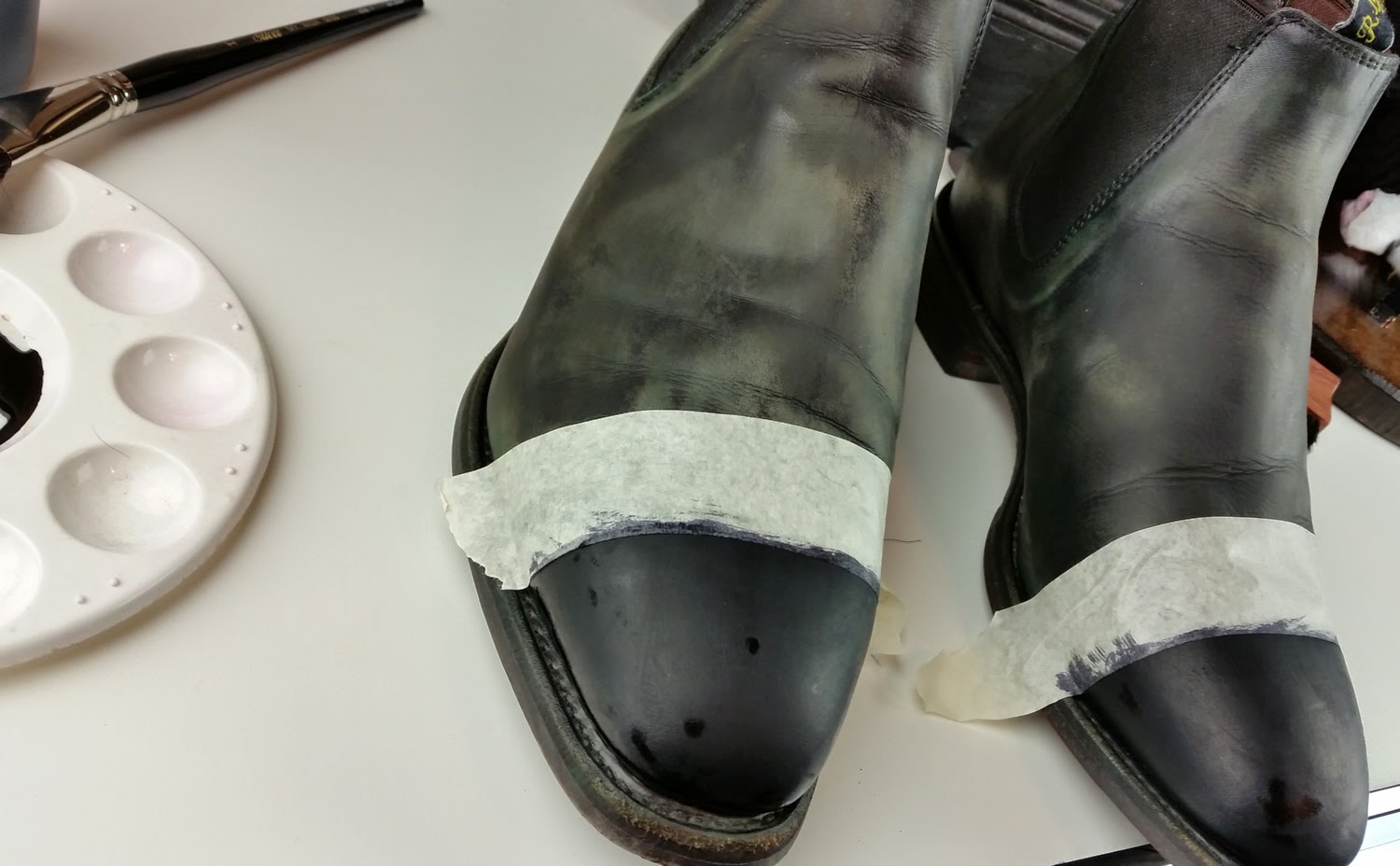 RM Williams black Chelsea boots, gently worn