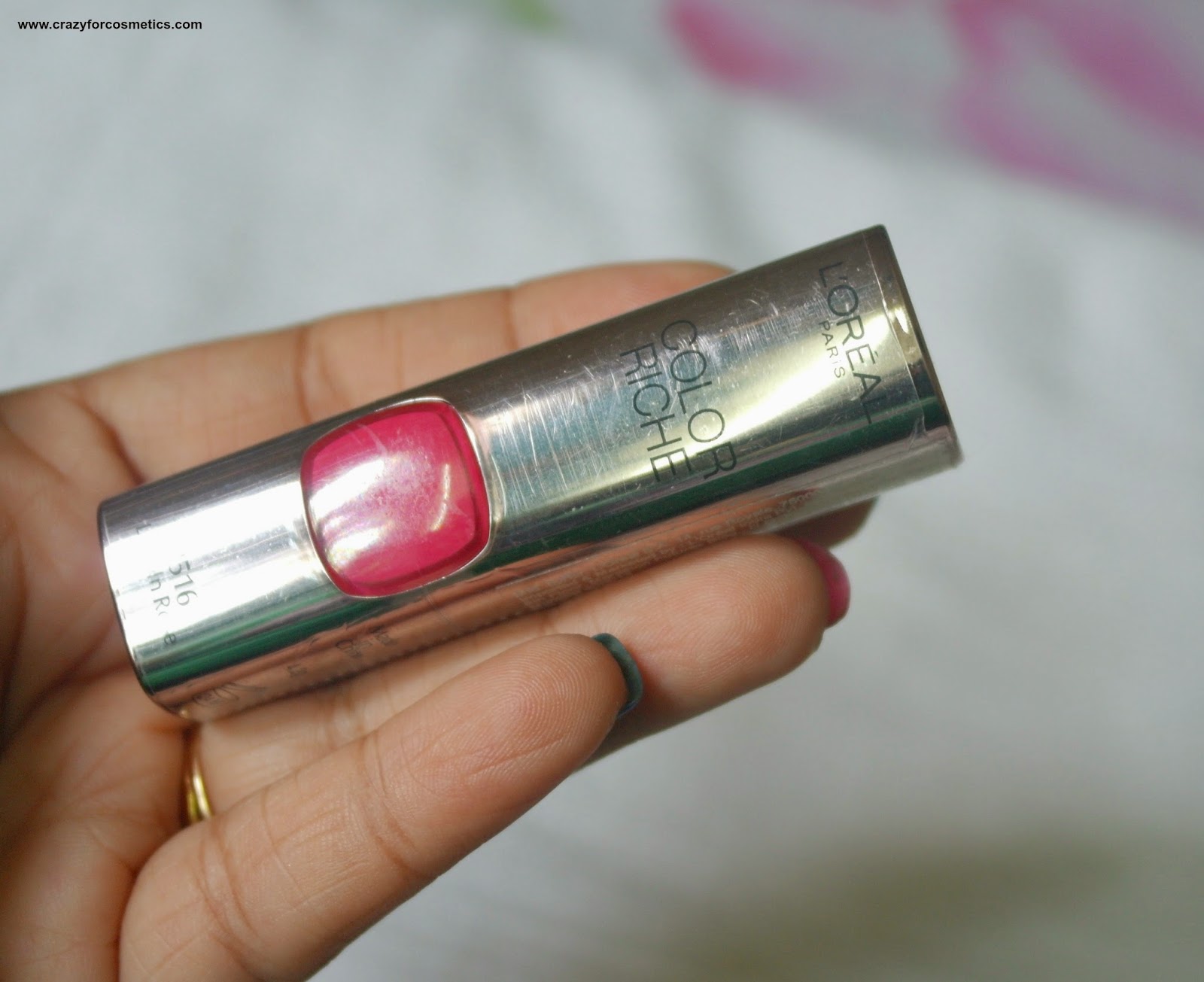 Loreal Moist Matte Lincoln rose lipstick review India