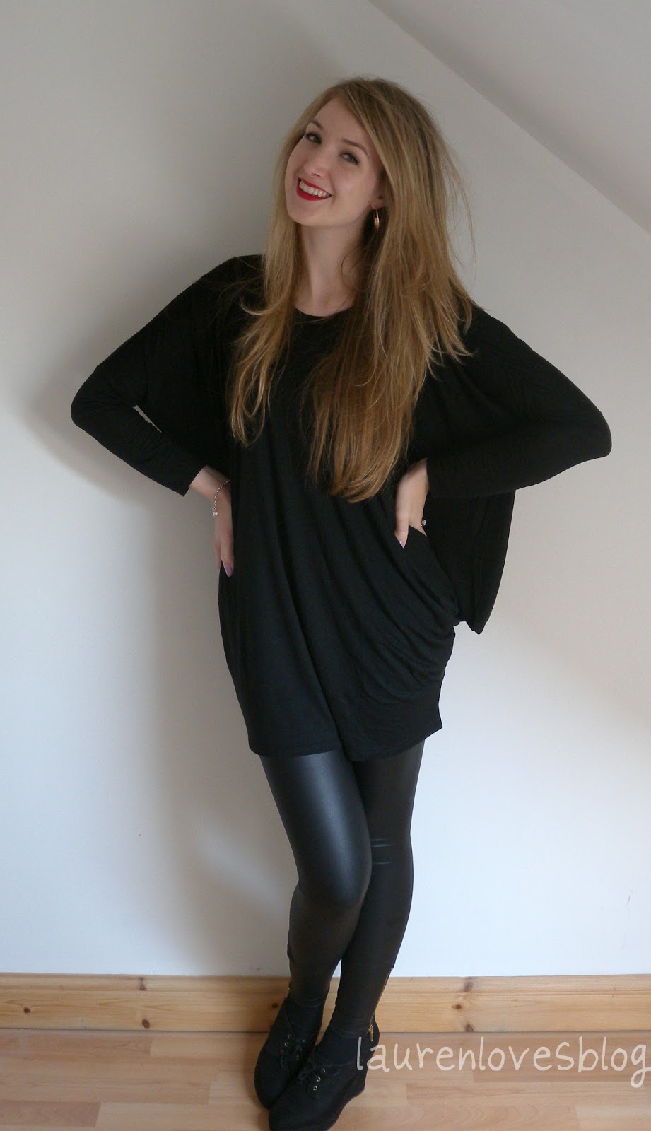 OOTD Black textures and Platforms Lauren Loves Blog