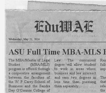 ASU Full Time MBA-MLS Program ASU Full Time MBA-MLS Program