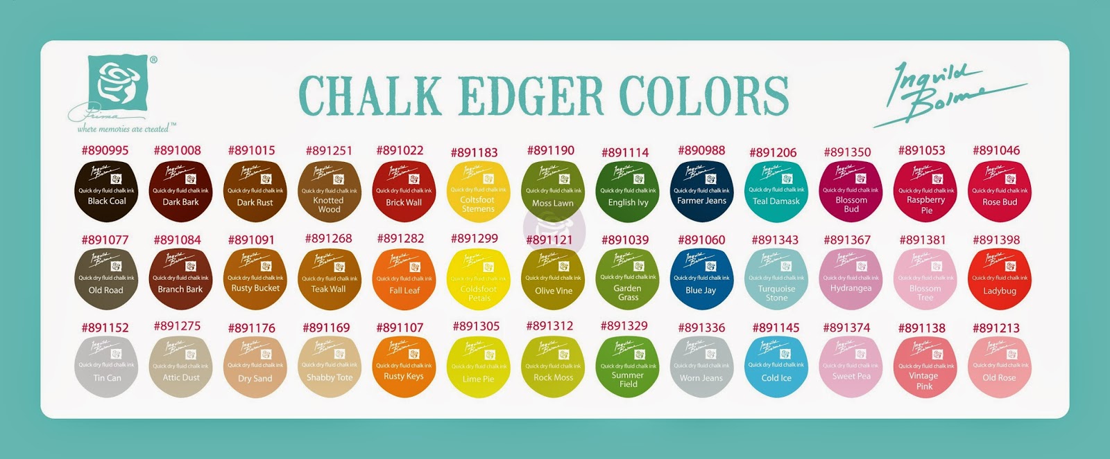 Scrapbook Tendance Chalk ink Prima