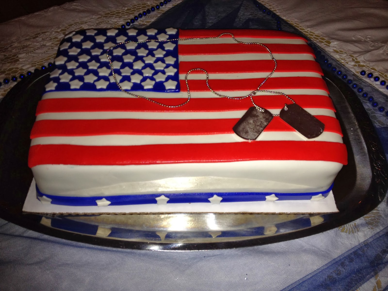 Jesicakes American Flag Groom S Cake