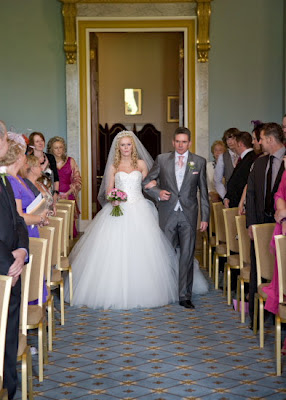 Proud Dad walks bride down the aisle Proud Dad walks bride down the aisle