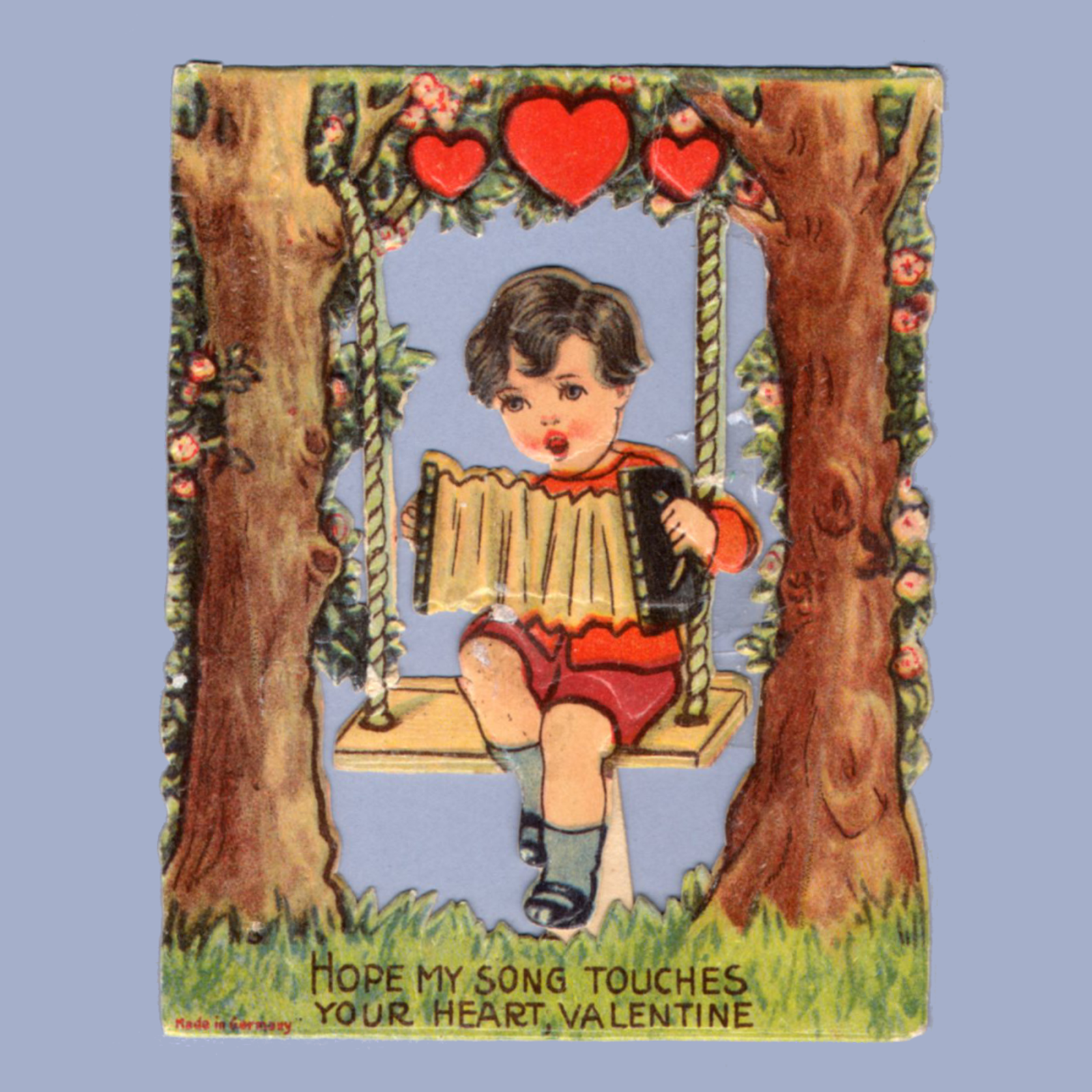 Vintage Valentine Museum Accordion to me You are my Love!