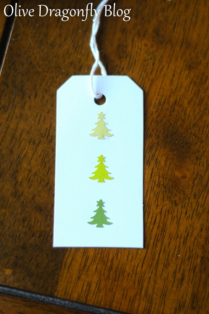 Olive Dragonfly Christmas Cards with paint swatches!